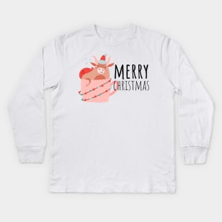 Merry Christmas Kids Long Sleeve T-Shirt